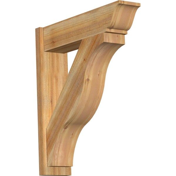 Ekena Millwork Funston Rough Sawn Traditional Outlooker, Western Red Cedar, 8"W x 32"D x 36"H OUT08X32X36FST01RWR - main